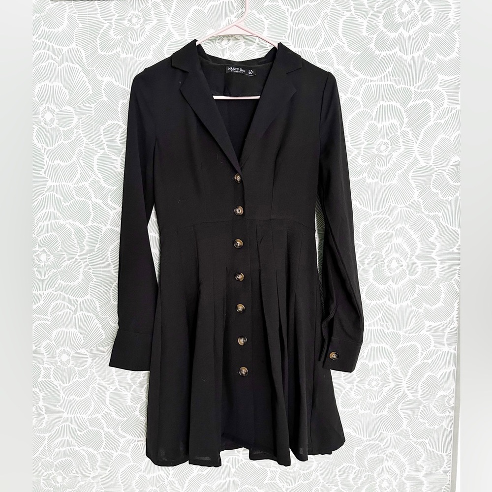 Black Button Up Dress